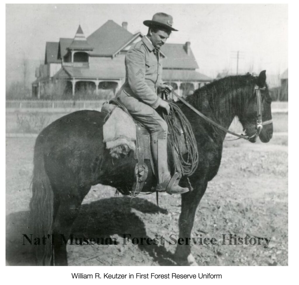 William R Keutzer in First Forest Reserve Uniform